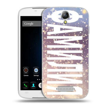 Силиконовый чехол на Doogee X6 с принтом ФАМИЛИЯ