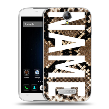 Силиконовый чехол на Doogee X6 с принтом NAME