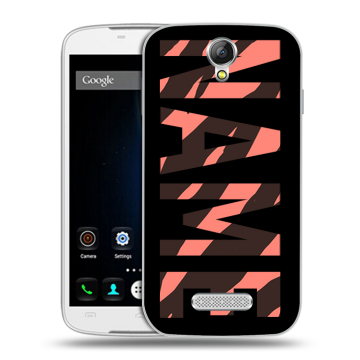 Силиконовый чехол на Doogee X6 с принтом NAME