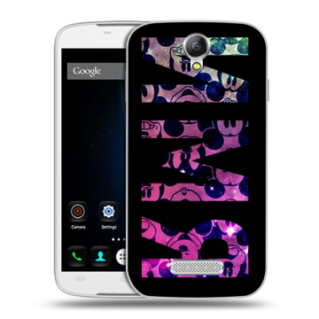 Силиконовый чехол на Doogee X6 с принтом ИМЯ