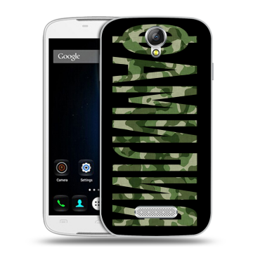 Силиконовый чехол на Doogee X6 с принтом ФАМИЛИЯ