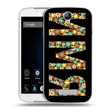 Силиконовый чехол на Doogee X6 с принтом ИМЯ