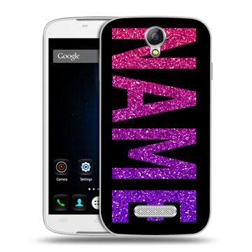 Силиконовый чехол на Doogee X6 с принтом NAME