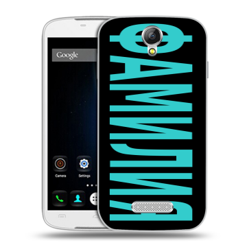 Силиконовый чехол на Doogee X6 с принтом ФАМИЛИЯ