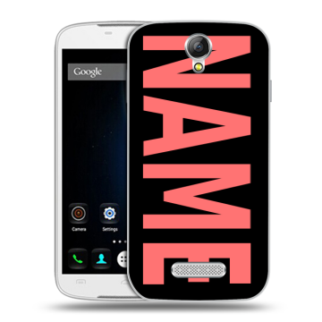 Силиконовый чехол на Doogee X6 с принтом NAME