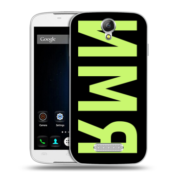 Силиконовый чехол на Doogee X6 с принтом ИМЯ