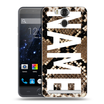 Пластиковый чехол на Ulefone Power с принтом NAME