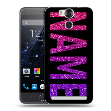 Пластиковый чехол на Ulefone Power с принтом NAME