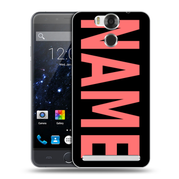 Пластиковый чехол на Ulefone Power с принтом NAME