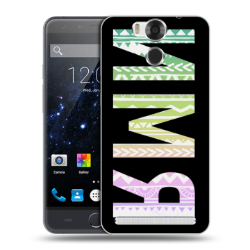 Пластиковый чехол на Ulefone Power с принтом ИМЯ
