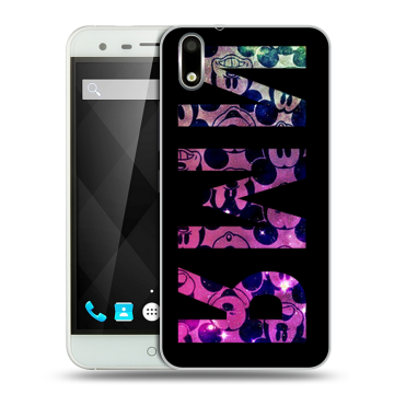 Пластиковый чехол на Ulefone Paris с принтом ИМЯ