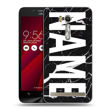 Пластиковый чехол на ASUS Zenfone Go 5.5 с принтом NAME