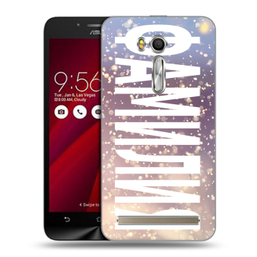 Пластиковый чехол на ASUS Zenfone Go 5.5 с принтом ФАМИЛИЯ