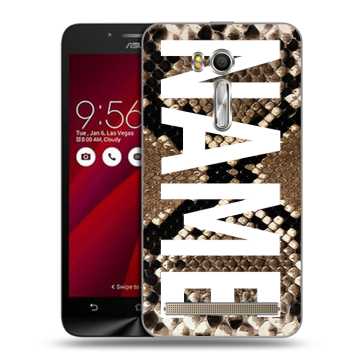 Пластиковый чехол на ASUS Zenfone Go 5.5 с принтом NAME