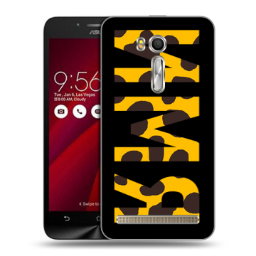 Пластиковый чехол на ASUS Zenfone Go 5.5 с принтом ИМЯ