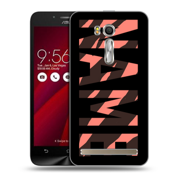 Пластиковый чехол на ASUS Zenfone Go 5.5 с принтом NAME