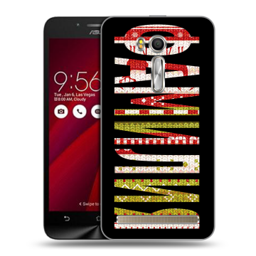 Пластиковый чехол на ASUS Zenfone Go 5.5 с принтом ФАМИЛИЯ