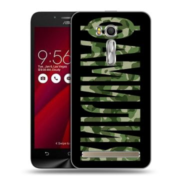 Пластиковый чехол на ASUS Zenfone Go 5.5 с принтом ФАМИЛИЯ