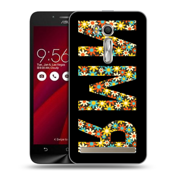 Пластиковый чехол на ASUS Zenfone Go 5.5 с принтом ИМЯ