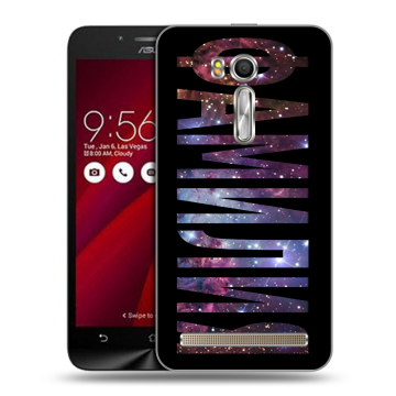 Пластиковый чехол на ASUS Zenfone Go 5.5 с принтом ФАМИЛИЯ