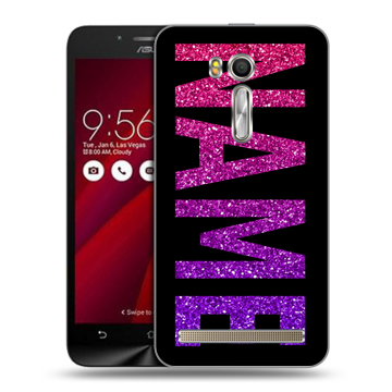 Пластиковый чехол на ASUS Zenfone Go 5.5 с принтом NAME