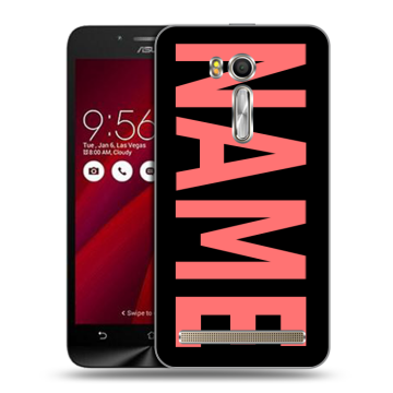 Пластиковый чехол на ASUS Zenfone Go 5.5 с принтом NAME