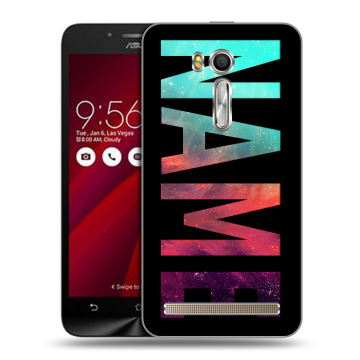 Пластиковый чехол на ASUS Zenfone Go 5.5 с принтом NAME