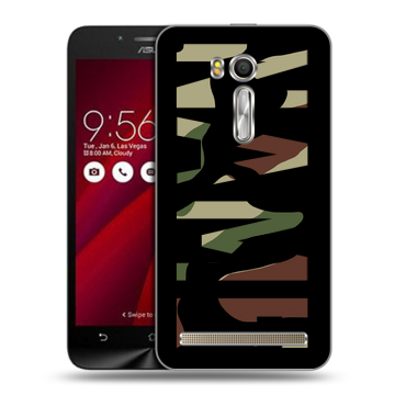 Пластиковый чехол на ASUS Zenfone Go 5.5 с принтом NAME