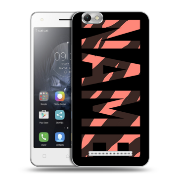 Силиконовый чехол на Lenovo Vibe C с принтом NAME