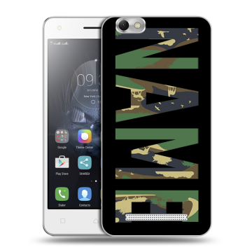 Силиконовый чехол на Lenovo Vibe C с принтом NAME