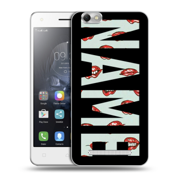 Силиконовый чехол на Lenovo Vibe C с принтом NAME