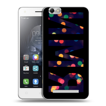 Силиконовый чехол на Lenovo Vibe C с принтом ИМЯ