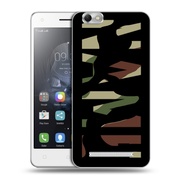 Силиконовый чехол на Lenovo Vibe C с принтом NAME