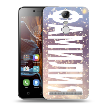 Силиконовый чехол на Lenovo K5 Note с принтом ФАМИЛИЯ