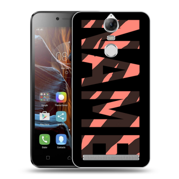 Силиконовый чехол на Lenovo K5 Note с принтом NAME