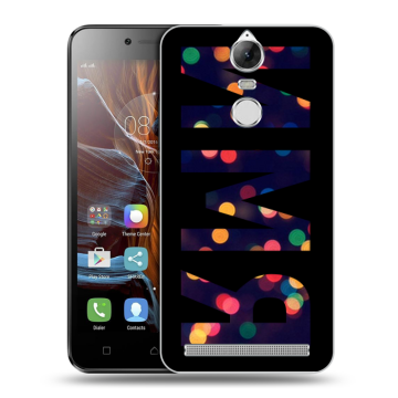 Силиконовый чехол на Lenovo K5 Note с принтом ИМЯ