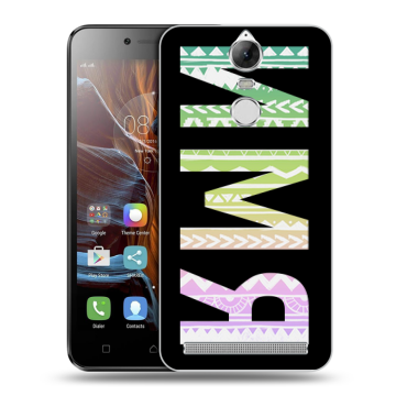 Силиконовый чехол на Lenovo K5 Note с принтом ИМЯ