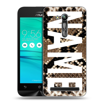 Силиконовый чехол на ASUS ZenFone Go 4.5 ZB452KG с принтом NAME