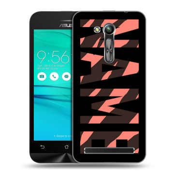 Силиконовый чехол на ASUS ZenFone Go 4.5 ZB452KG с принтом NAME