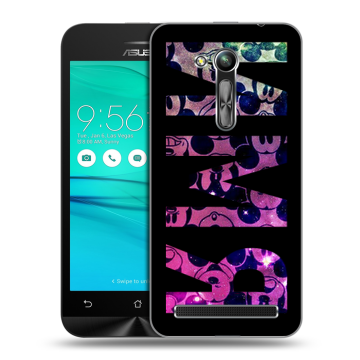 Силиконовый чехол на ASUS ZenFone Go 4.5 ZB452KG с принтом ИМЯ