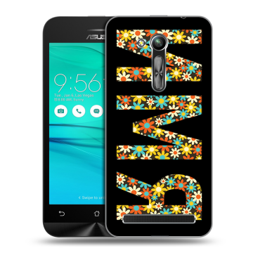 Силиконовый чехол на ASUS ZenFone Go 4.5 ZB452KG с принтом ИМЯ