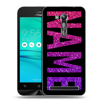 Силиконовый чехол на ASUS ZenFone Go 4.5 ZB452KG с принтом NAME