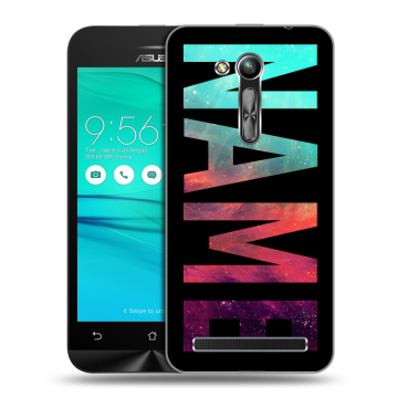 Силиконовый чехол на ASUS ZenFone Go 4.5 ZB452KG с принтом NAME