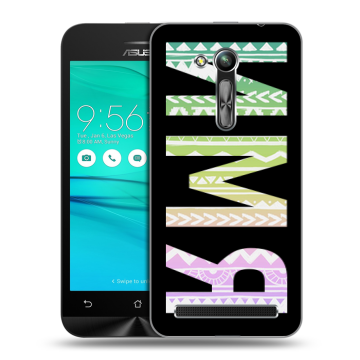 Силиконовый чехол на ASUS ZenFone Go 4.5 ZB452KG с принтом ИМЯ