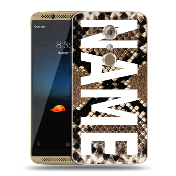 Пластиковый чехол на ZTE Axon 7 с принтом NAME