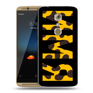 Пластиковый чехол на ZTE Axon 7 с принтом ИМЯ