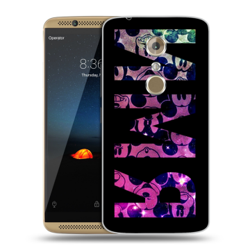Пластиковый чехол на ZTE Axon 7 с принтом ИМЯ