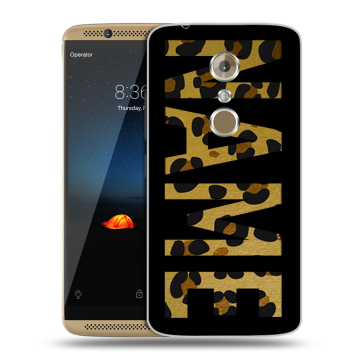 Пластиковый чехол на ZTE Axon 7 с принтом NAME