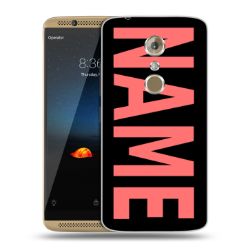 Пластиковый чехол на ZTE Axon 7 с принтом NAME