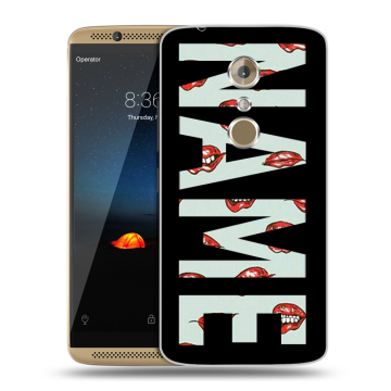 Пластиковый чехол на ZTE Axon 7 с принтом NAME